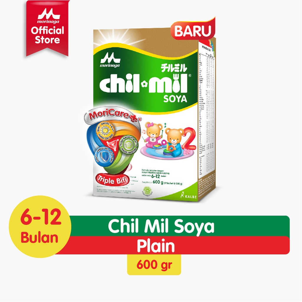 Chil Mil Soya 600 g Susu Formula Bayi 6-12 Bulan