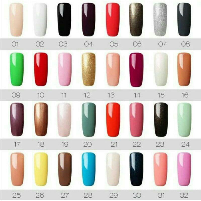 Ready Stock (21 - 40) ROSALIND GEL NAIL Polish UV LED / kutek / Cat kuku / Cat Kuku Murah Bagus