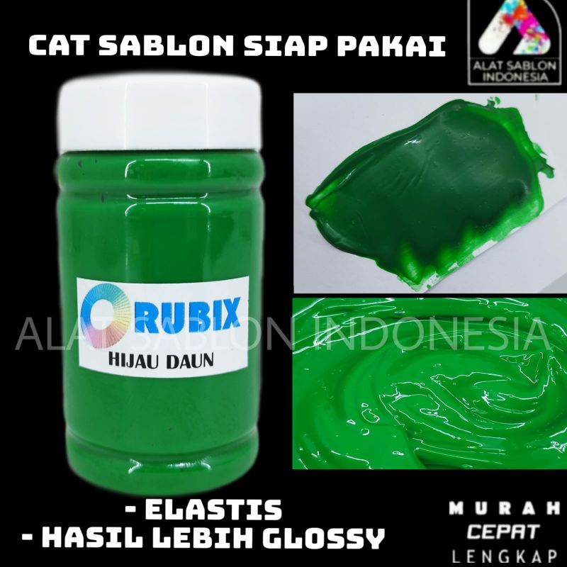 

CAT SABLON PASTA GL RUBBER WATER BASED CAT AKRILIK LEAF GREEN (HIJAU DAUN)100GR