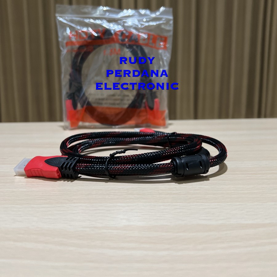 KABEL HDMI GOLD PLATED LAPIS EMAS 1.5M 1.5 METER FULL HD 4K