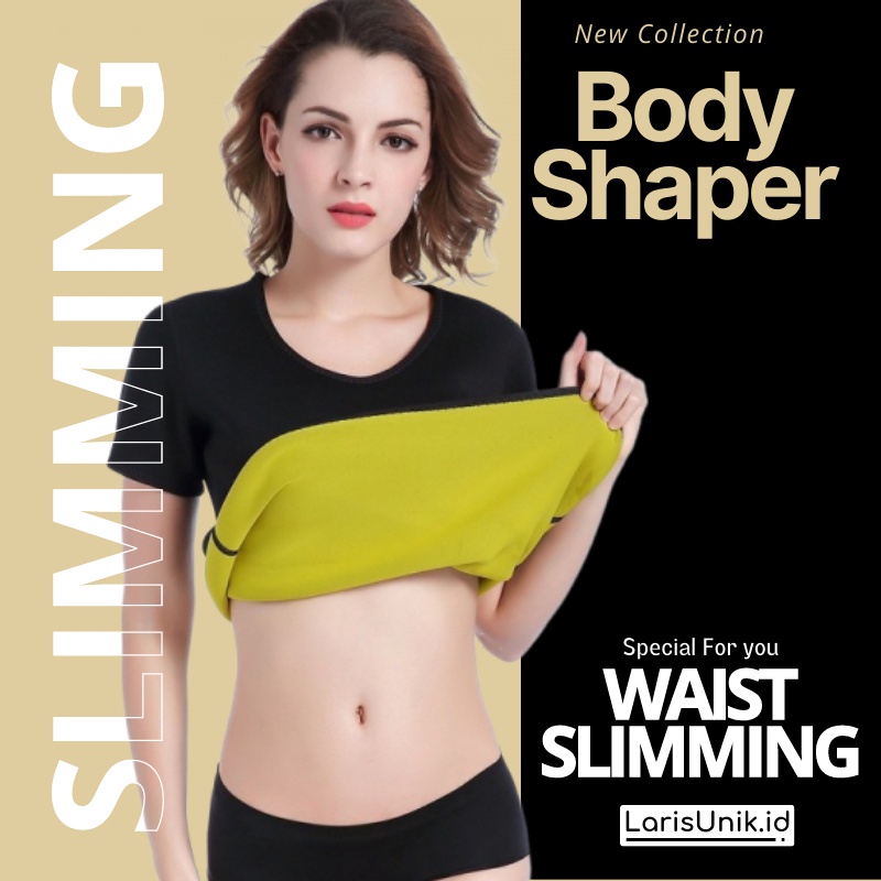 Baju Pembakar Lemak Korset Pelangsing Perut Baju Olahraga Gym Kaos Pria Wanita Cloth Hot Shaper