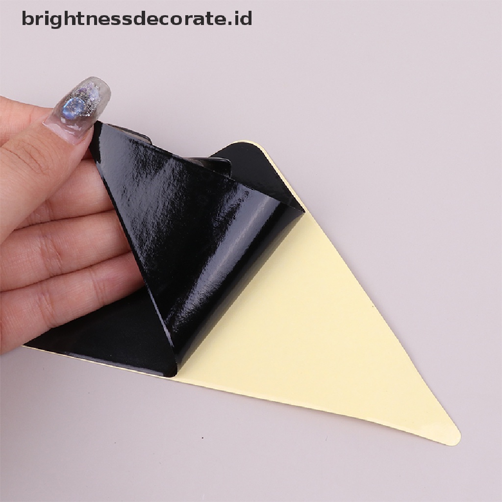 [Birth] 4pcs/set Segitiga Dicuci Reusable Rug Gripper Anti Selip Karet Mat Non Slip Patch Tape Untuk Lantai Ubin Karpet Sudut Pad [ID]