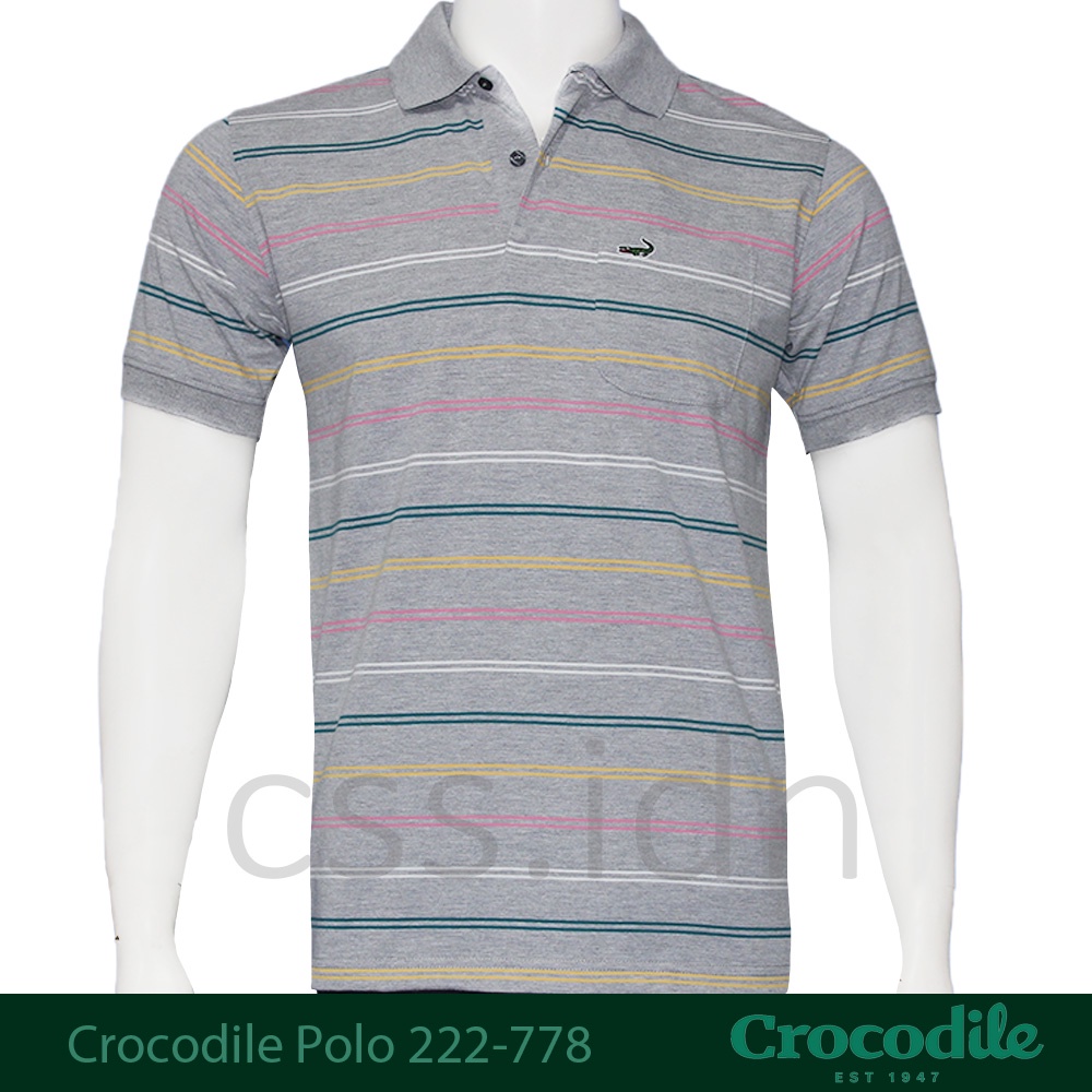 Kaos Kerah Polo Pria Crocodile Slim Fit 222-778