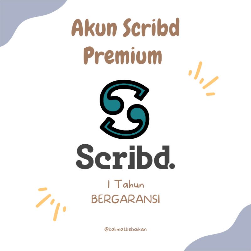 Akun Scribd Premium 1 Tahun Bergaransi