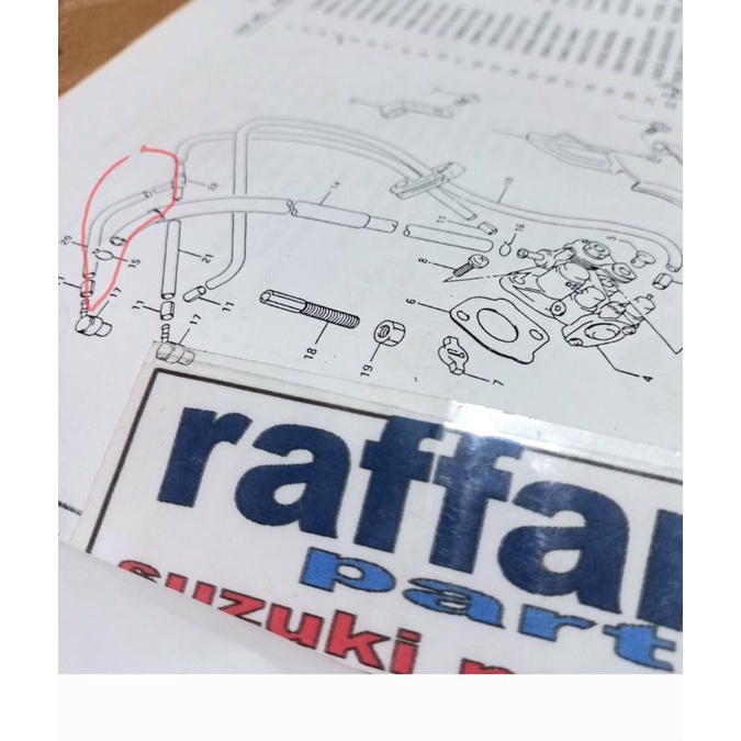 selang kecil sambungan T oli dan napel ori sgp