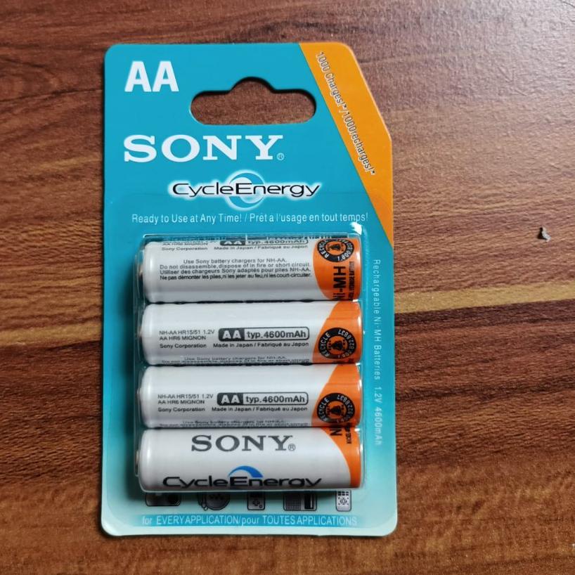 *PROMO* batre Cas SONY AA isi 4 dan AA isi  2 batry Sony dapat di isi ulang batre batre cas batre so