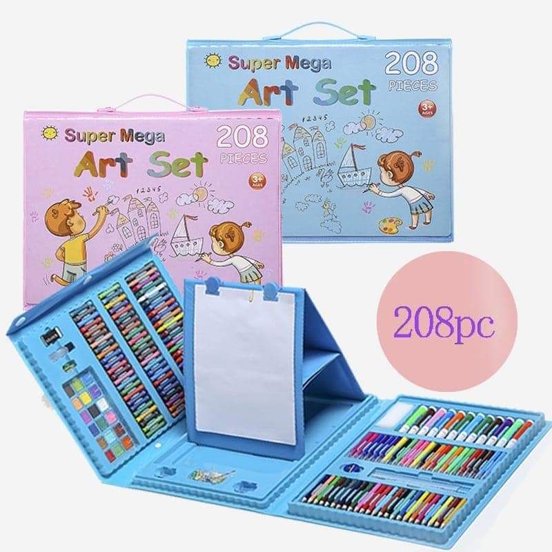 

Set Alat Gambar Anak Crayon Pensil Warna 46/150/208pcs buah Art Set Lengkap