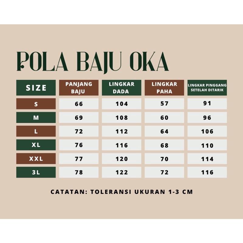 SET ROK “LENGAN PANJANG” Size S-L BAJU OK/BAJU JAGA PRODUSENOKA