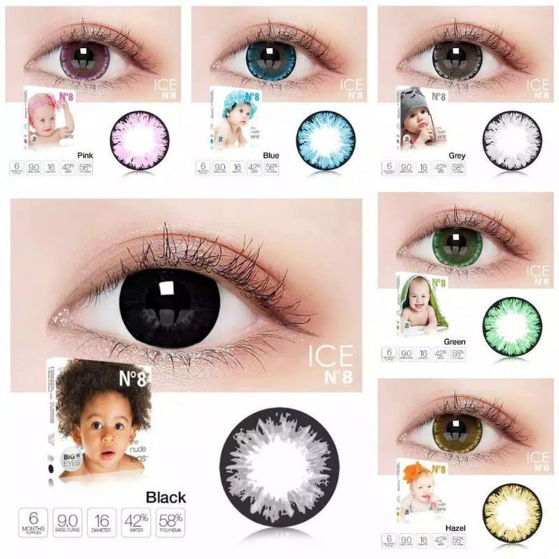 Softlens ice N8 minus  /  Softlens x2 N°8 minus