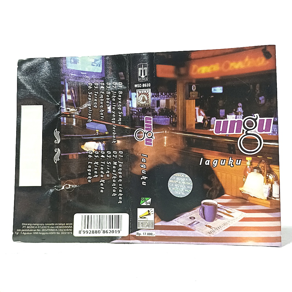 kaset tape Ungu Laguku open sealed