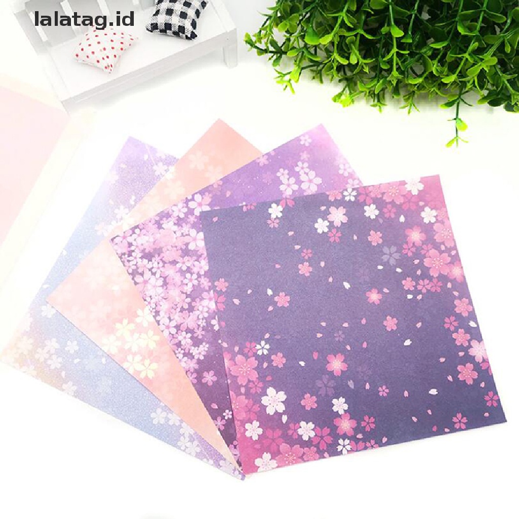 [lalatag] 60/65pcs Kertas Origami Bunga Bintang Luar Angkasa Lipat Dua Sisi DIY Papers Craft [ID]