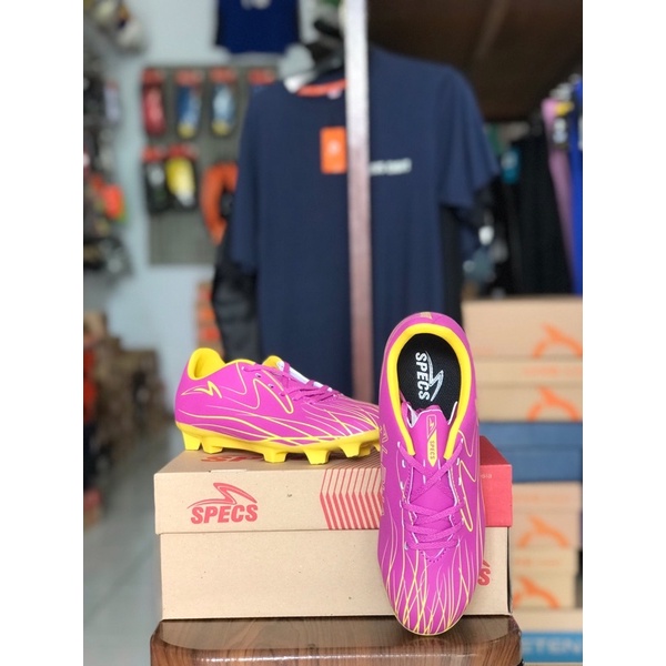 SEPATU BOLA ANAK SPECS ACC ALPHA NERVE JR FG VIVID ORCHID DANDELION