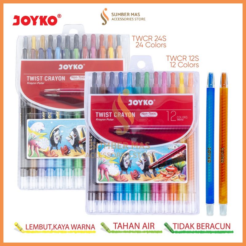 

CRAYON PUTAR TWIST JOYKO 12 WARNA |315 81-12