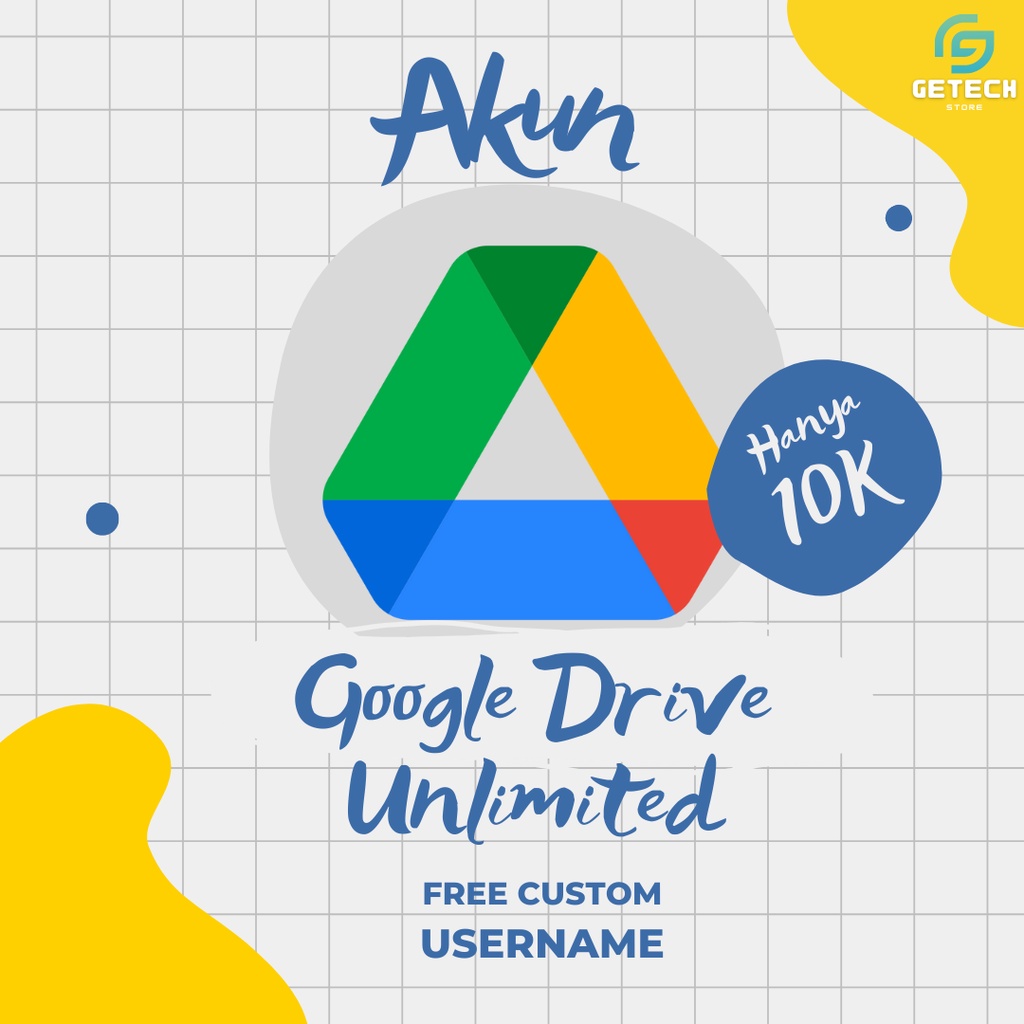 Google Drive Unlimited Storage Lifetime Bergaransi Resmi Gdrive