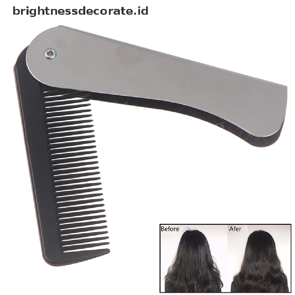 [Birth] Sikat Sisir Rambut Portable Foldable Massage Hair Comb Alat Penata Rambut Lipat [ID]