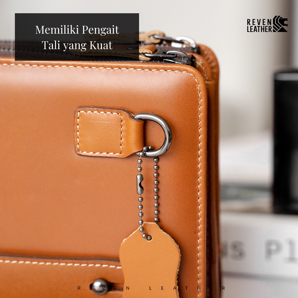 Tas Tangan Pria Handbag Clutch Pouch Cowok Diamante Series Fashion Bahan Kulit Sapi Asli Premium Original Hand bag Branded