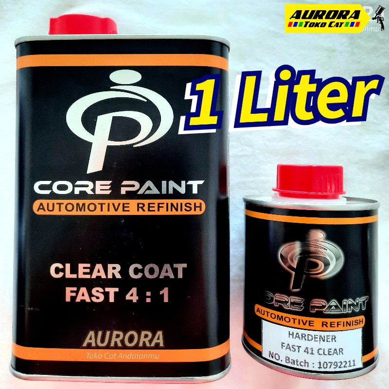 Jual CORE PAINT Clear Coat Fast 4:1 Pernis Anti Gores 1 Kilo 1 Liter ...
