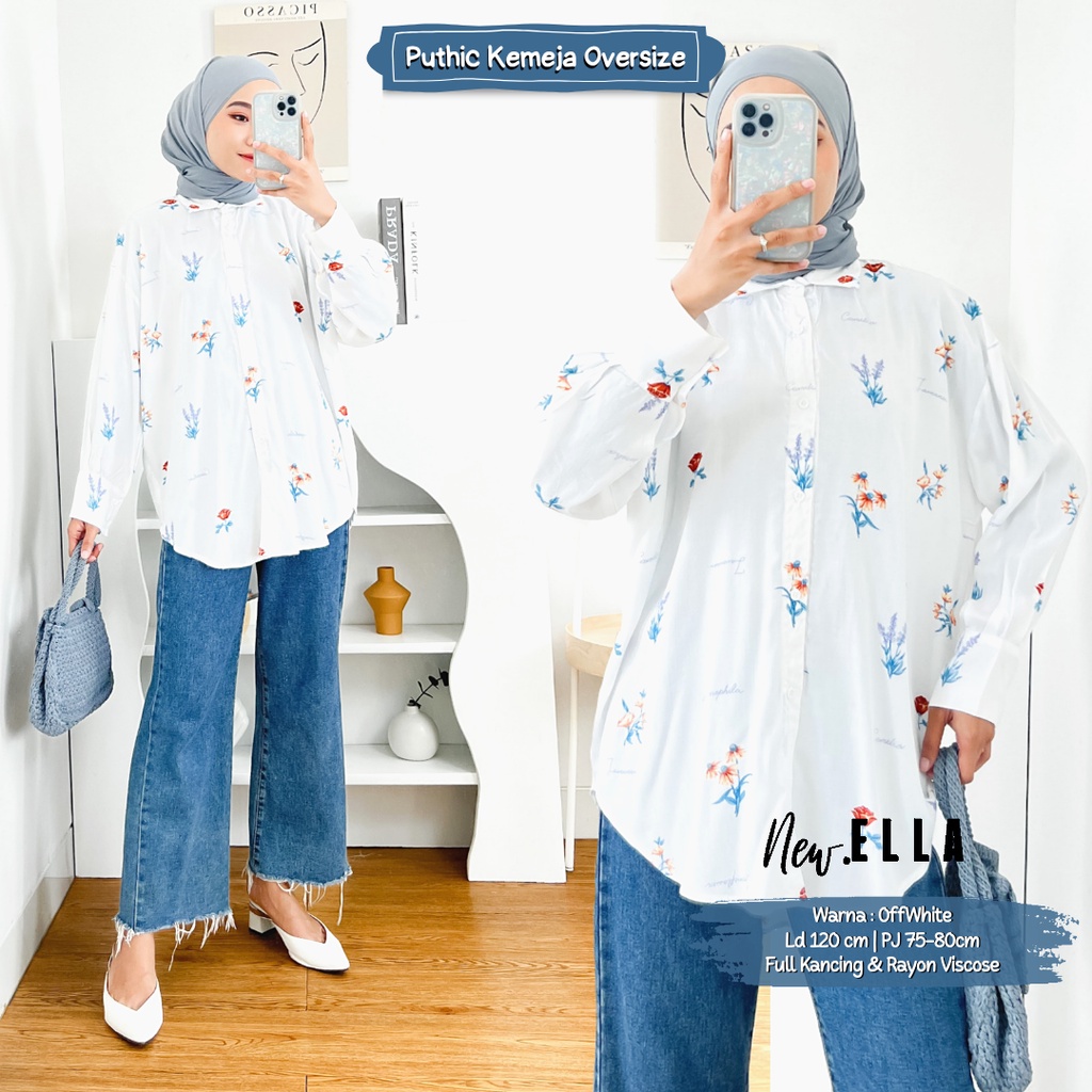KEMEJA OVERSIZE / RAYON BLOUSE BUSUI BY DLINK STORE