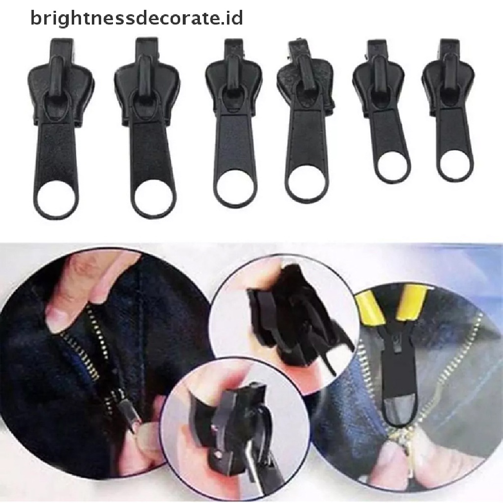 [Birth] 6pcs Zipper Repair Kit Universal Instant Zipper Repair Pengganti Zipper [ID]