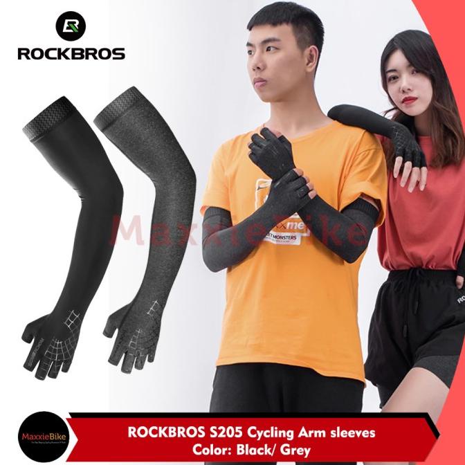 ROCKBROS S205 Manset Kaos Tangan Sepeda Outdoor Arm Sleeve with Glove