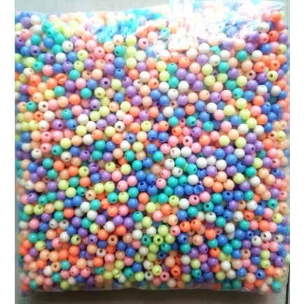 Mote Kapur Diameter 8mm-Mote Manik Manik 1 pon