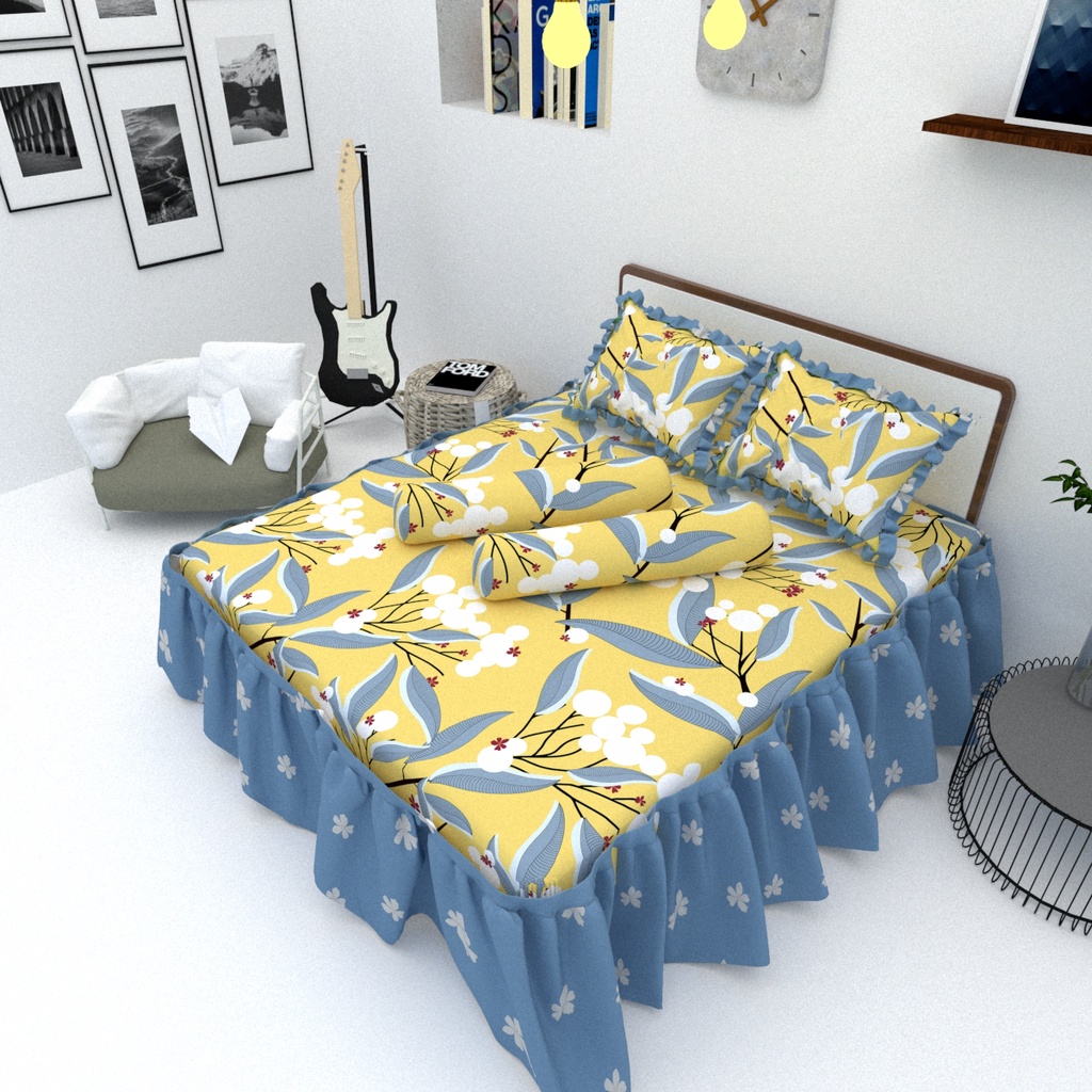 Sprei Lovella Rumbay King B2 180 x 200  - Murah Lembut Berkualitas Premium Katun