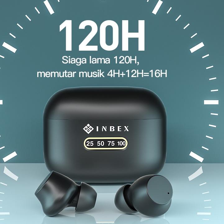 LLA183 【READY】INBEX Headset Gaming TWS Bluetooth 5.2 Wireless Noise Cancelling Stereo LED Earphones 