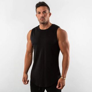 GO!! SP1005 SINGLET PRIA OLAHRAGA GYM FITNESS RUNNING SQUAD LEKBONG LENGAN BUNTUNG COWOK