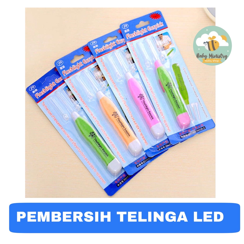 Pembersih Telinga Karakter LED / Korek Kuping