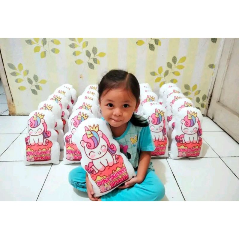BANTAL SOUVENIR ULANG TAHUN / HAMPERS AQIQAH / HAMPERS KELAHIRAN / HAMPERS KHITANAN CUSTOM UNICORN