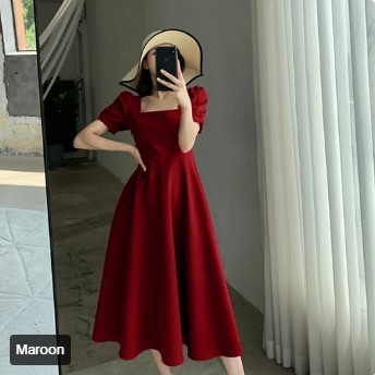 COD Pakaian Wanita Polos Longdress Simple Dara – Hitam TERMURAH TERLARIS KEKINIAN SET WANITA LONG DR