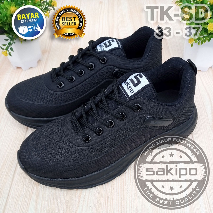 PROMO BTS KEMBALI SEKOLAH !! SEPATU SEKOLAH HITAM POLOS UKURAN KECIL 33 - 37 ORIGINAL / SEPATU HITAM ANAK - ANAK TK / SEPATU SEKOLAH SD / SEPATU ANAK COWOK CEWEK / SAKIPO