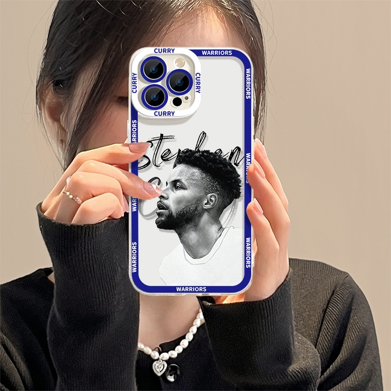 IPHONE Soft Case Kompatibel Untuk Iphone13 12 11 14 Pro Max XS XR X8 7 6S Plus Mini Basket Superstar Casing Ponsel Transparan TPU Silikon Shockproof Cover