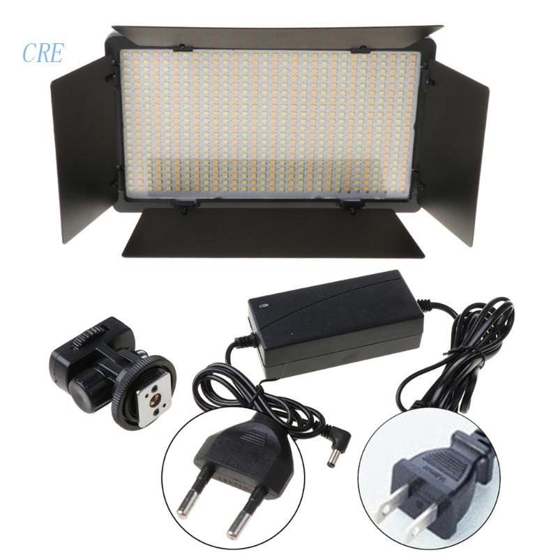 Cre Portable 40W 600leds Video Light Fill Light Ultra Tipis LCD Bi-Color Dimmable DSLR Lamp Panel Untuk Kamera Selfie