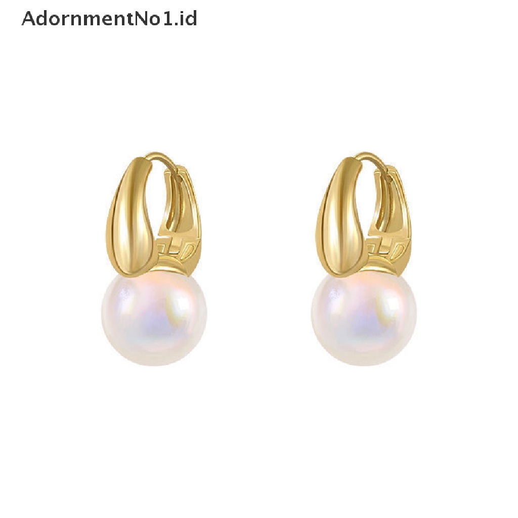 [AdornmentNo1] Fashion Wanita Manik-Manik Anting Fashion Telinga Gesper Ear Clasp Hoop Earrings Jewelry [ID]