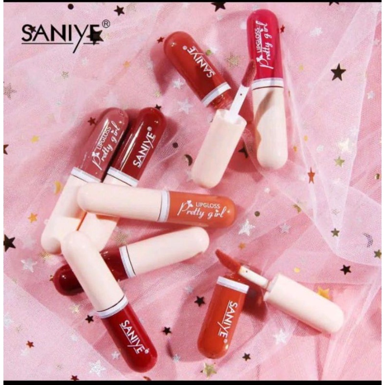 SANIYE Lip Tint Mini Matte Capsule Shape Liquid Lipstik