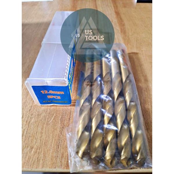 MATA BOR BESI HSS DRILL BIT GOLD 12 MM