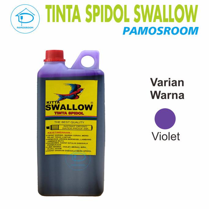 

Pamosroom Tinta Spidol Permanent KITTA Swallow Biru Violet Free Botol