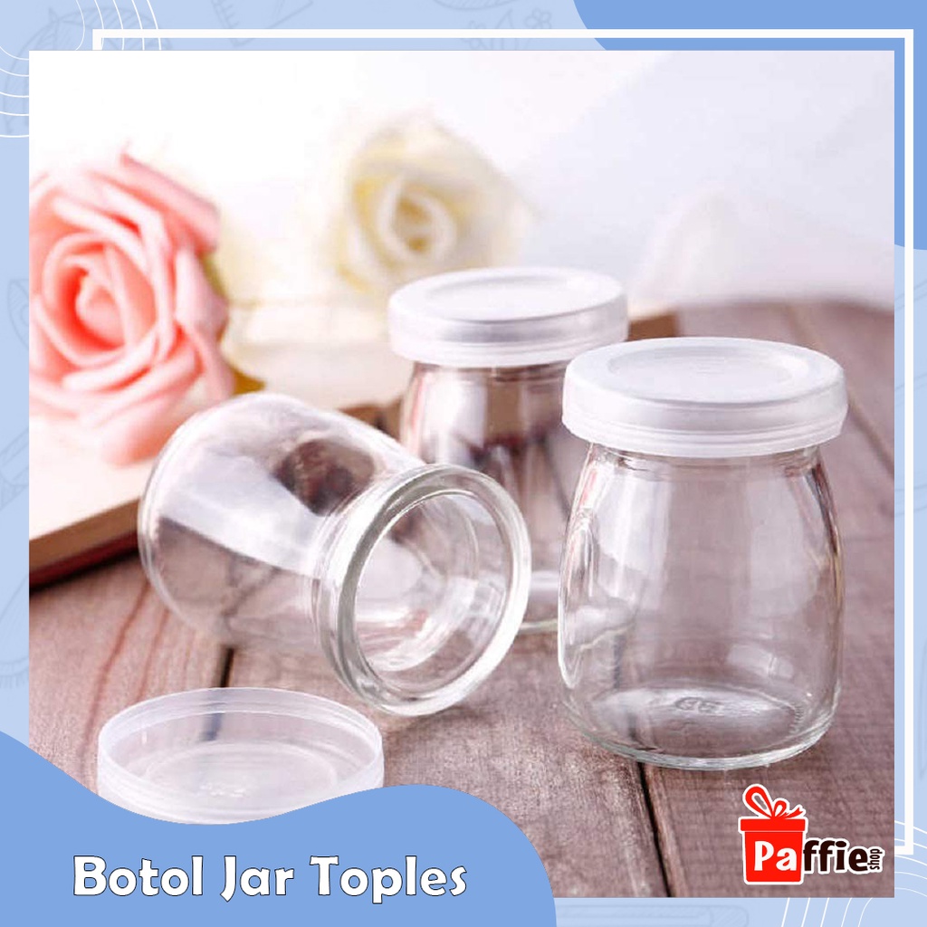 Botol Jar Toples Kaca Tempat Puding Selai Susu Yogurt Wadah Bumbu New