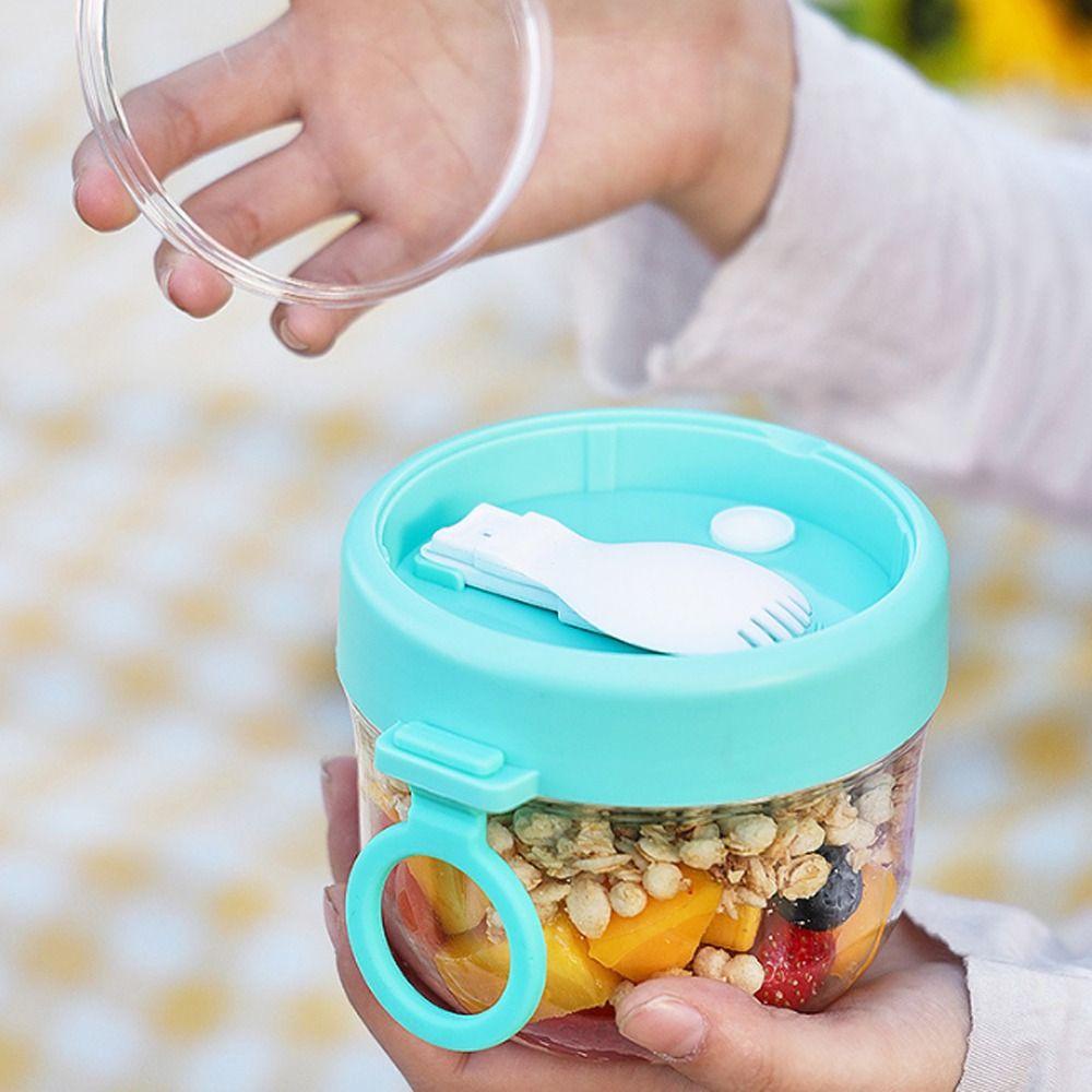 Suyo 600ml Oatmeal Cup Wadah Susu Reusable Portable Baru