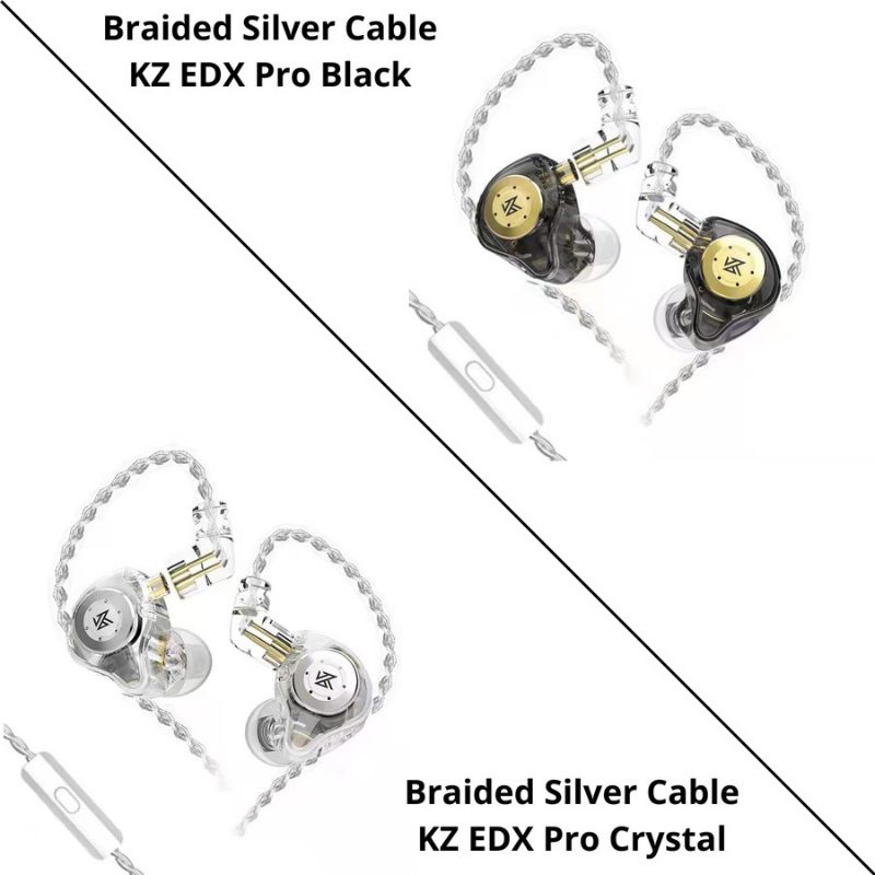 KZ EDX PRO With Mic Noise Cancelling Earphone Sport Headset Heavy Bass