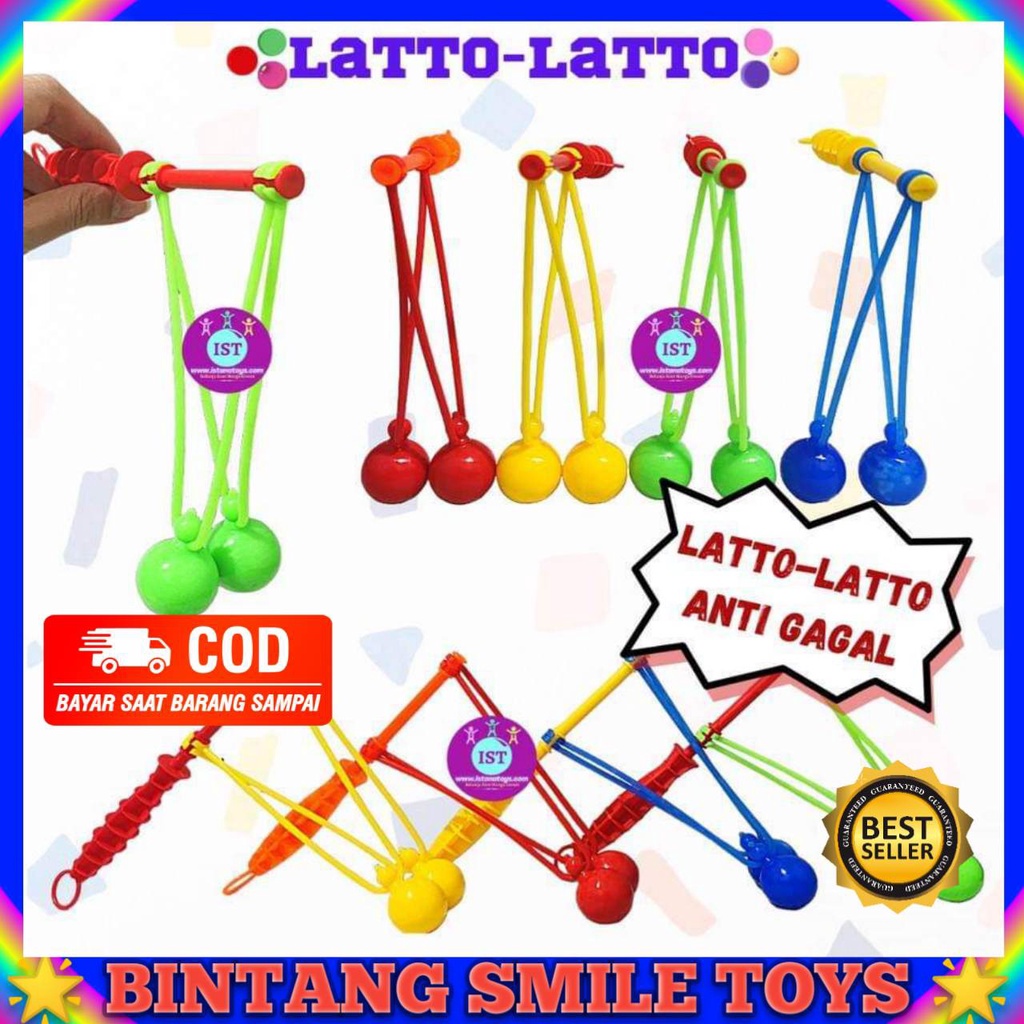 MAINAN ANAK LATTO LATTO STICK GAGANG VIRAL / MAINAN ANAK JADUL LATO LATO TOK TOK ANTI GAGAL PROMO TE