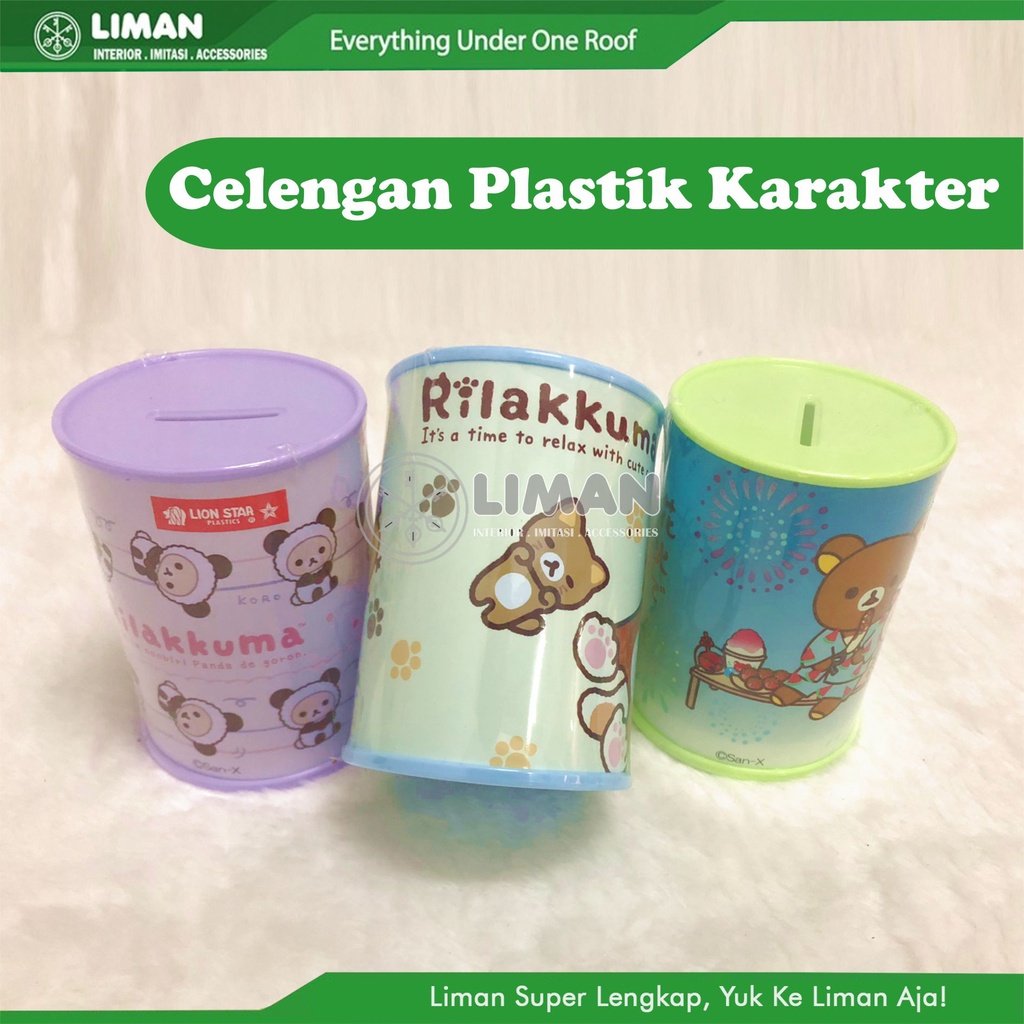 Celengan Plastik Karekter Lion Star