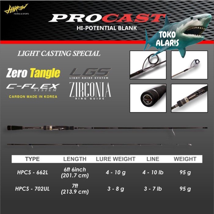 ROD HARROW PROCAST - HPCS-662L