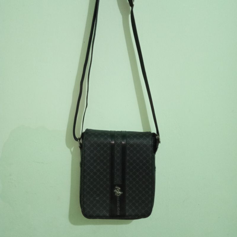 PRELOVED SLING BAG POLO BLACK TAS PRIA