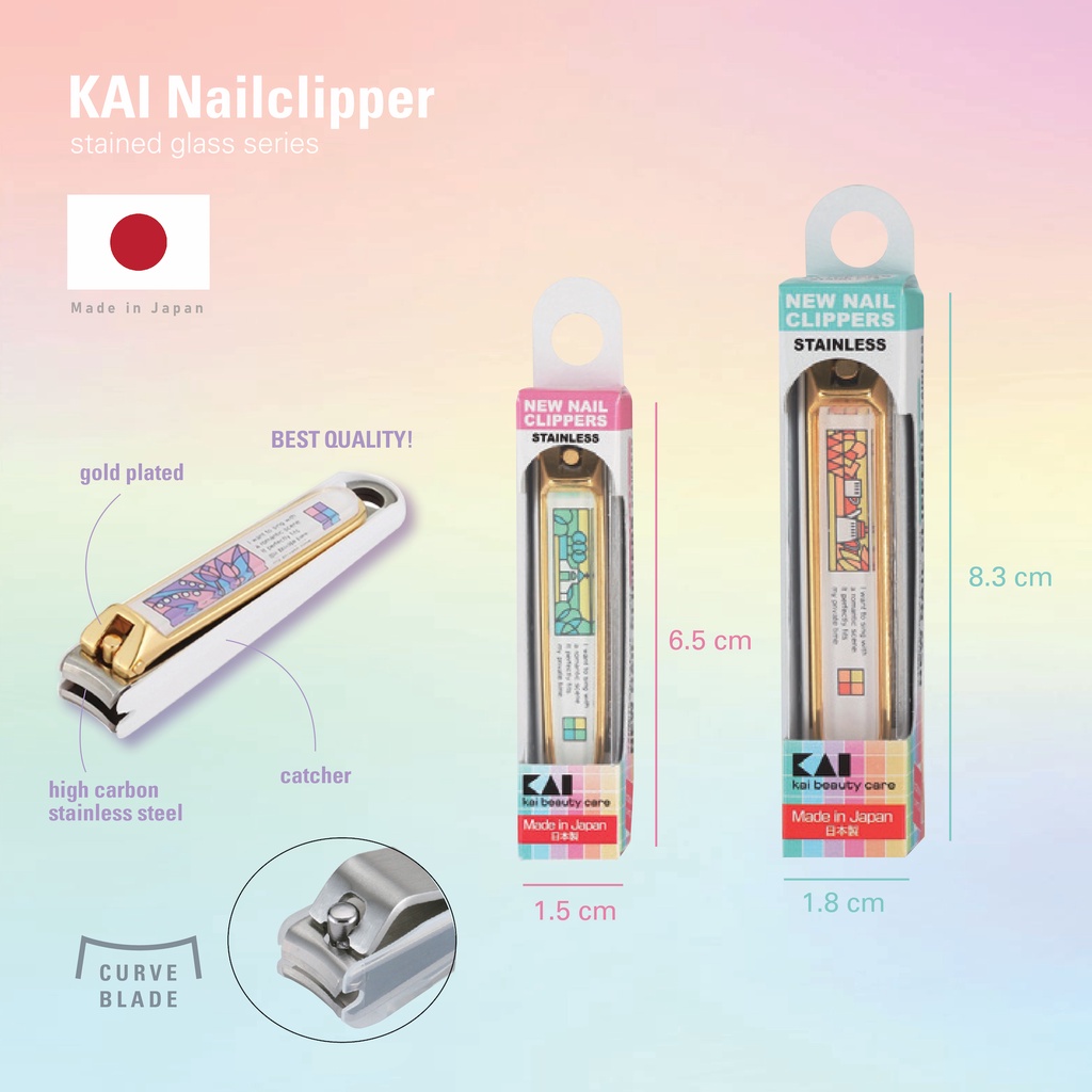 KAI Japan 'Stained Glass Series' Nail Clipper Gunting Kuku