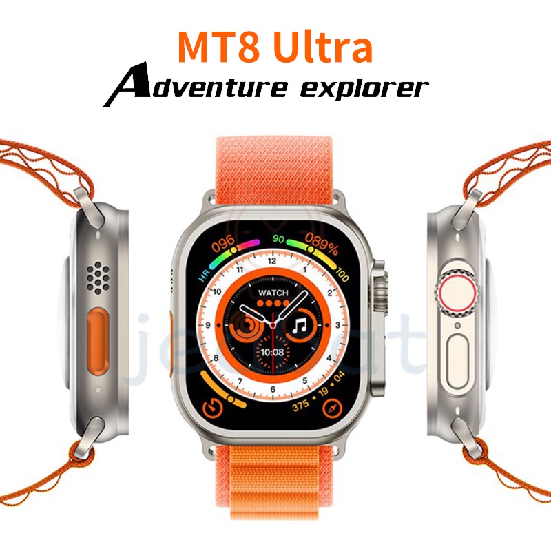 GARANSI❤️IWO MT8 Ultra Smart Watch Pria Wanita Android IOS with NFC 49MM 2.0inches Full Screen Bluetooth Call IP68 Waterproof Long Standby Watches Heart Rate Monitor Fitness Tracker