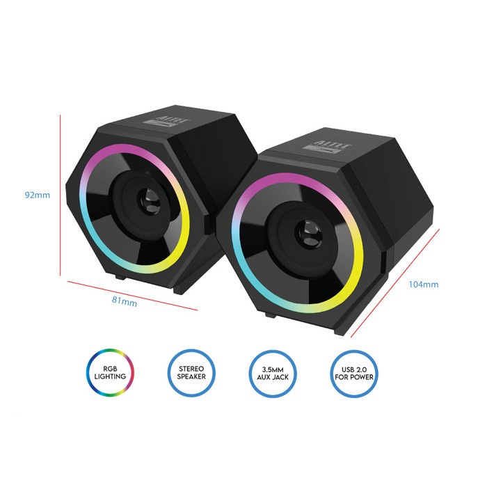 Altec Lansing ALGS-9806 RGB 2.0 Channel Speaker