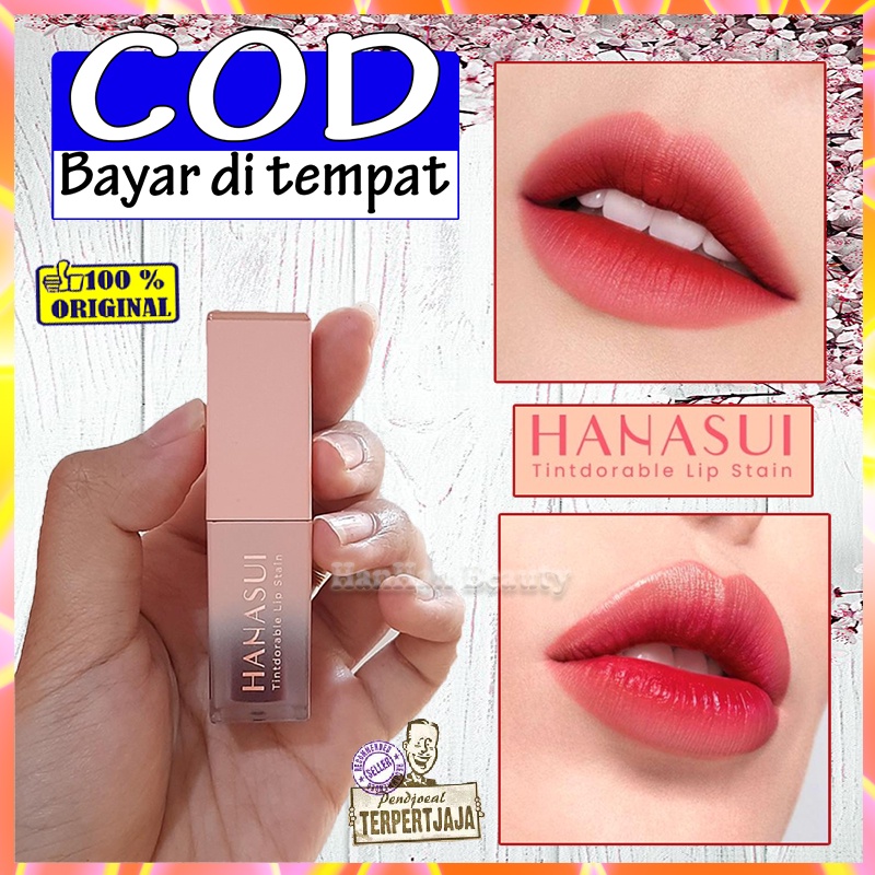 Hanasui Tintdorable Lip Stain Hanasui Lip Tint 6 Shades Liptin Remaja Murah Warna Soft Lip Tint Wani