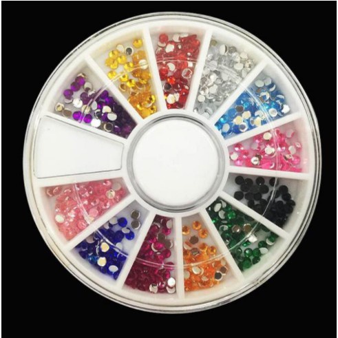 Manik Roda Wheel Hiasan Nailart Henna DIY Diamond Gigi